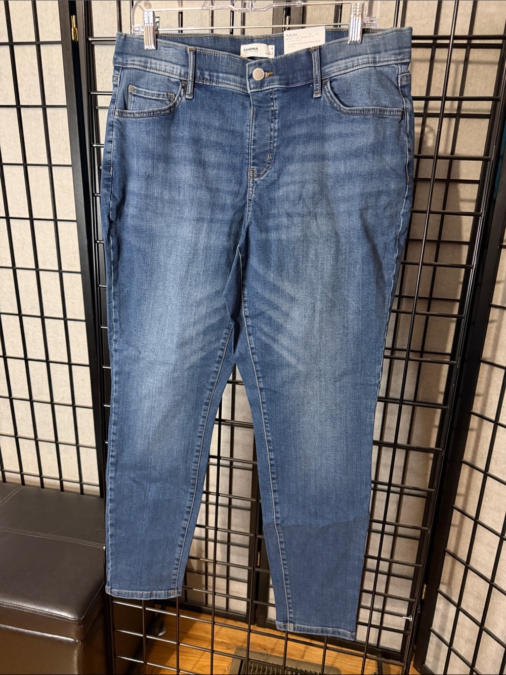 Sonoma Pull-On Skinny Jeans, Mid-Rise Size 14